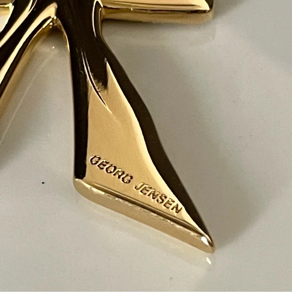 Gold Ribbon Palladium Ornament by Georg Jensen